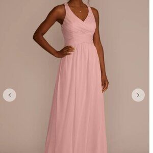 NWT - Bridesmaid dress, criss cross straps, ballet pink color, size 0